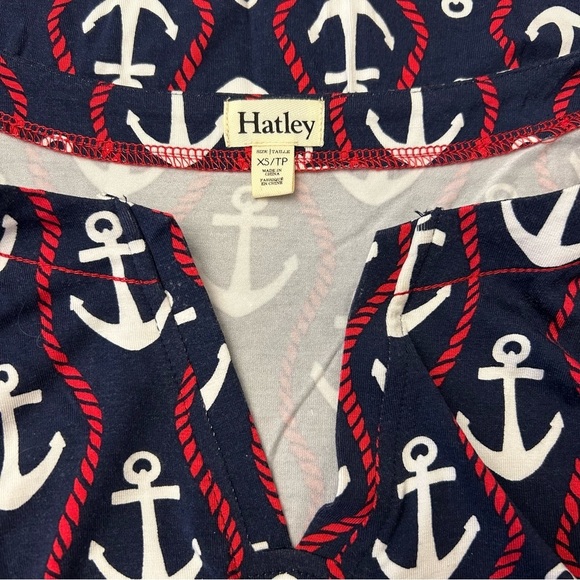 HATLEY Ropes & Anchors Print Peplum Sleeve Dress - Picture 12 of 12